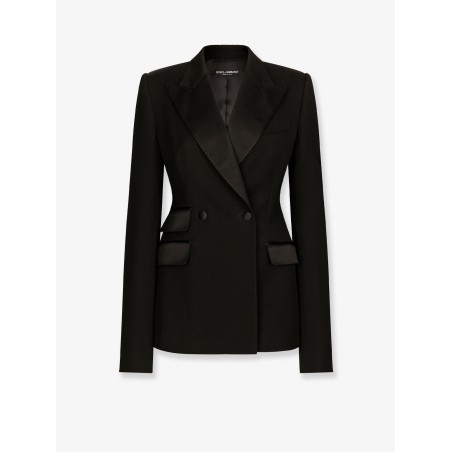 Tuxedo virgin wool and silk blazer