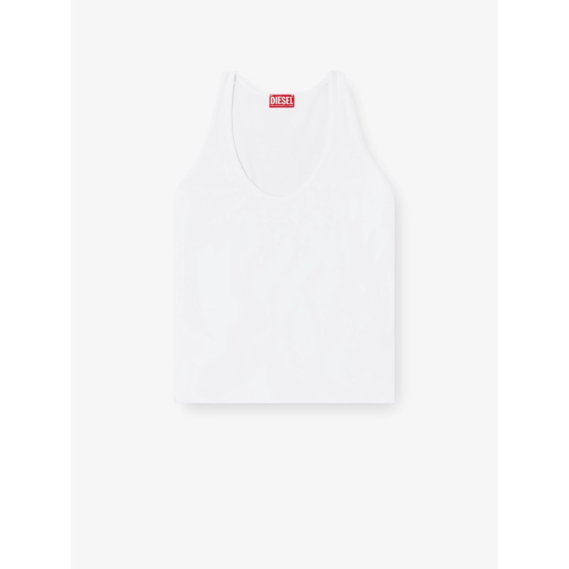 Ribbed cotton tank top