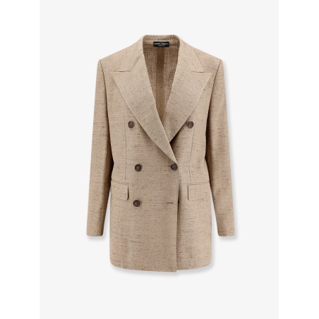 Viscose and linen blazer