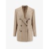 Viscose and linen blazer