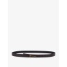 Hammered leather belt