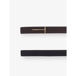 Hammered leather belt