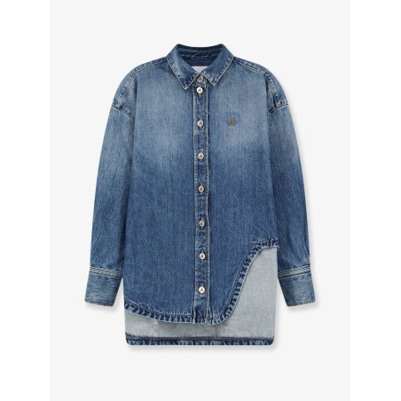 Bomber blue denim shirt
