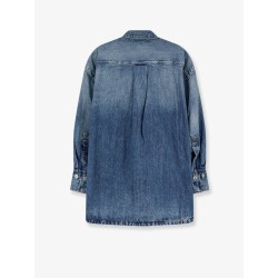 Bomber blue denim shirt