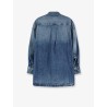Bomber blue denim shirt