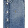 Bomber blue denim shirt