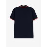 Cotton polo shirt with embroidered logo on the front