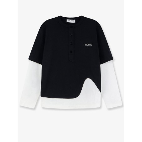 Cotton T-shirt with embroidered logo on the front