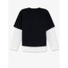 Cotton T-shirt with embroidered logo on the front