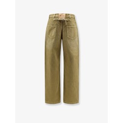 Faded effect denim