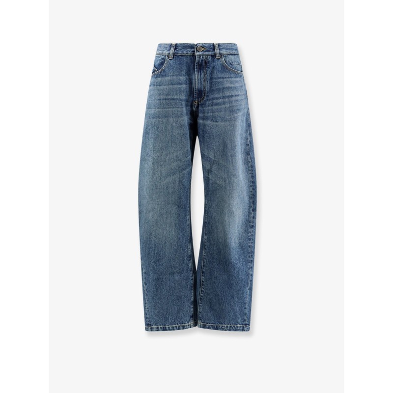 Blue denim jeans