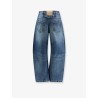 Blue denim jeans