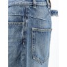 Blue denim jeans