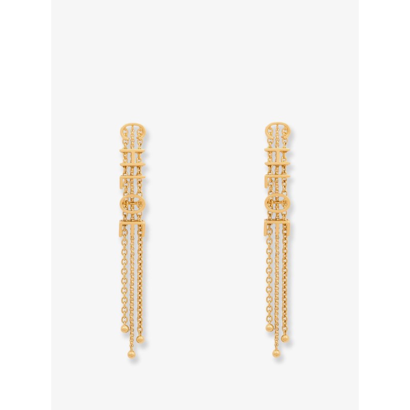 Mini Belt brass earrings