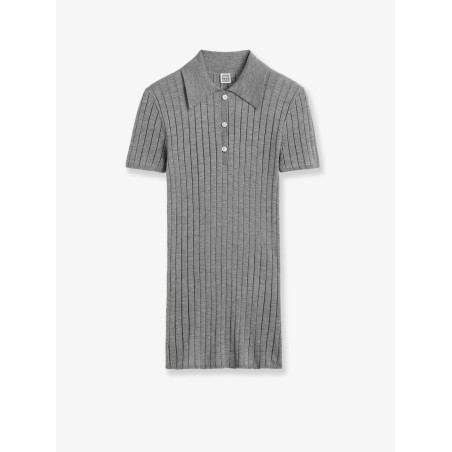Cashmere and silk blend polo shirt