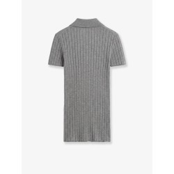 Cashmere and silk blend polo shirt