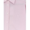 Cotton shirt with front embroidered logo