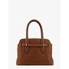 Aventure leather handbag with embossed lettering logo