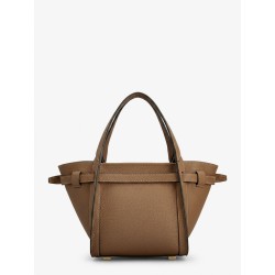 T Signature Leather Shopping Bag
