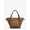 T Signature Leather Shopping Bag
