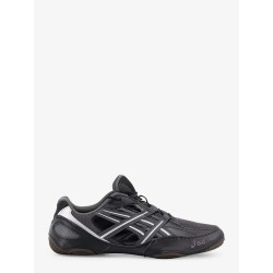 Hypersync mesh and leather sneakers with embroidered logo