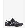 Hypersync mesh and leather sneakers with embroidered logo