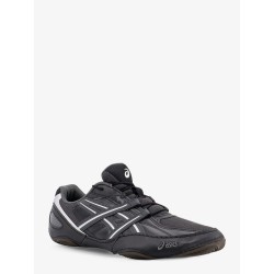 Hypersync mesh and leather sneakers with embroidered logo
