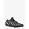Hypersync mesh and leather sneakers with embroidered logo