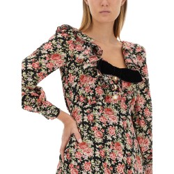 FLOWER PRINT MINI DRESS