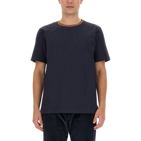 T-SHIRT CON COLLO STRIPES LOGO