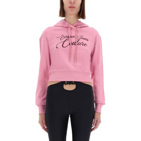 FELPA CROPPED CON LOGO