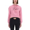FELPA CROPPED CON LOGO