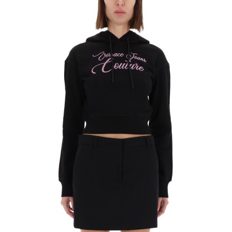 FELPA CROPPED CON LOGO