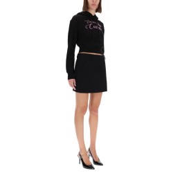 FELPA CROPPED CON LOGO
