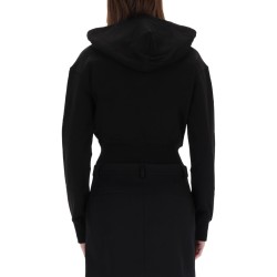 FELPA CROPPED CON LOGO