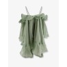 Dress with rouches