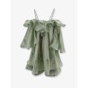 Dress with rouches