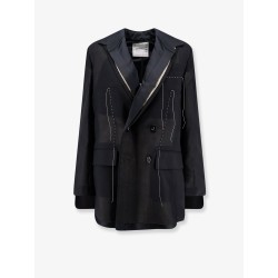 Silk and organza blazer