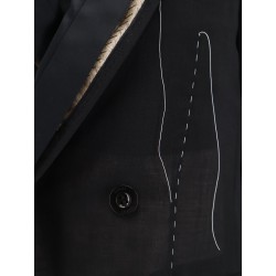 Silk and organza blazer