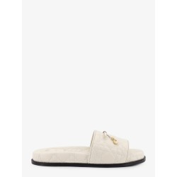 Cannage quilted leather sandals