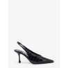 Patent leather pumps with crocodile print