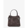 Suede crossbody bag with Monili detail