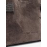 Suede crossbody bag with Monili detail