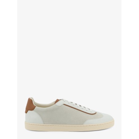 Low-Top suede and leather sneakers
