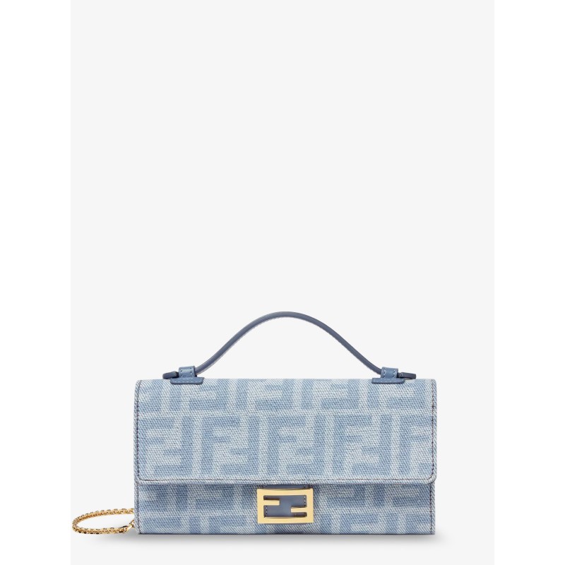 Baguette Continental canvas crossbody bag with all-over FF motif