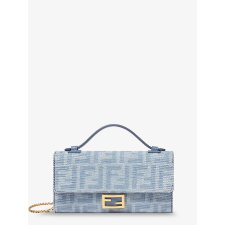 Baguette Continental canvas crossbody bag with all-over FF motif