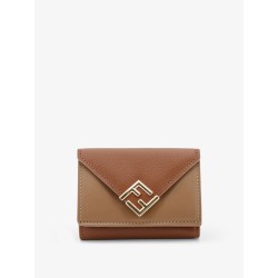 FF Diamonds Micro Trifold Leather Wallet
