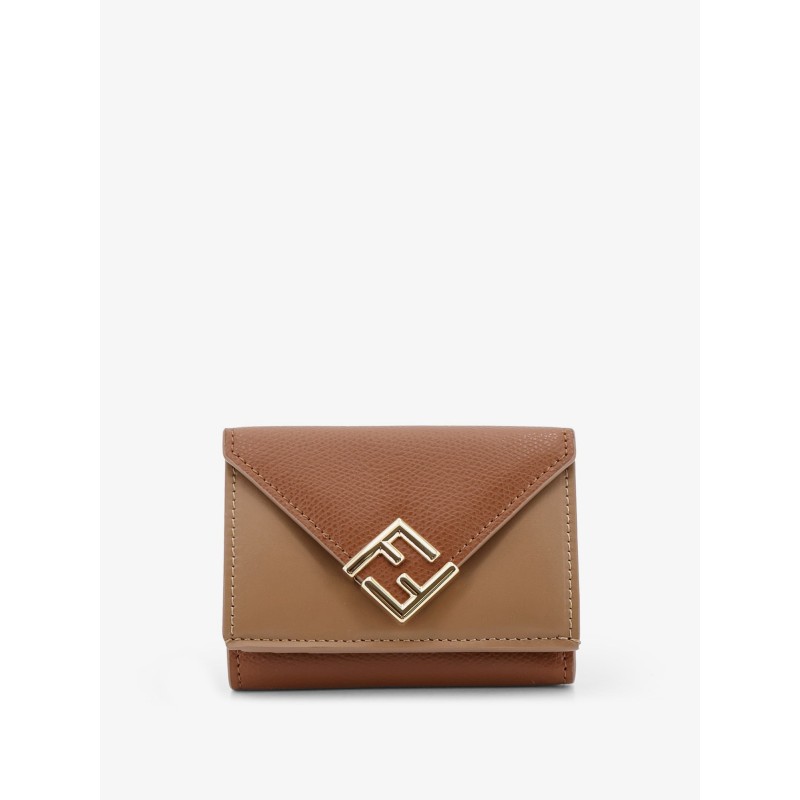 FF Diamonds Micro Trifold Leather Wallet