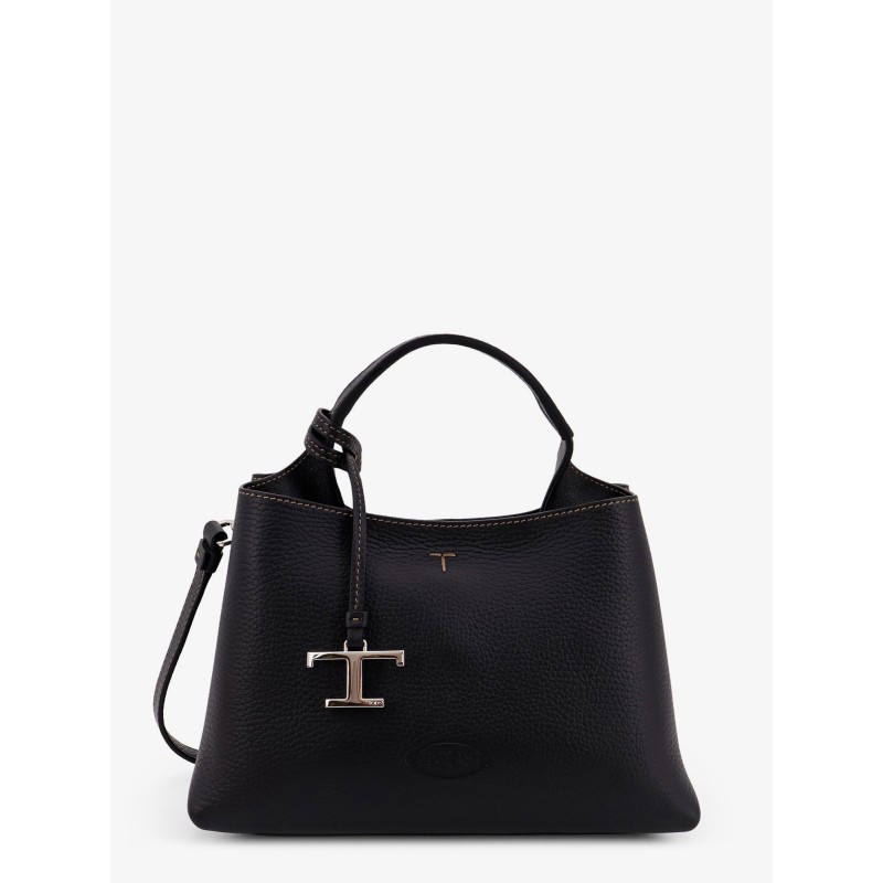 Micro leather crossbody bag with iconic stitching on the front