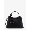 Micro leather crossbody bag with iconic stitching on the front